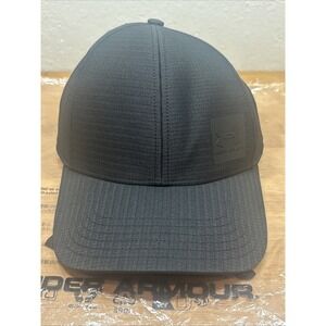 Under Armour 1383438 L/XL Men's Black Baseball Cap Hat Stretch